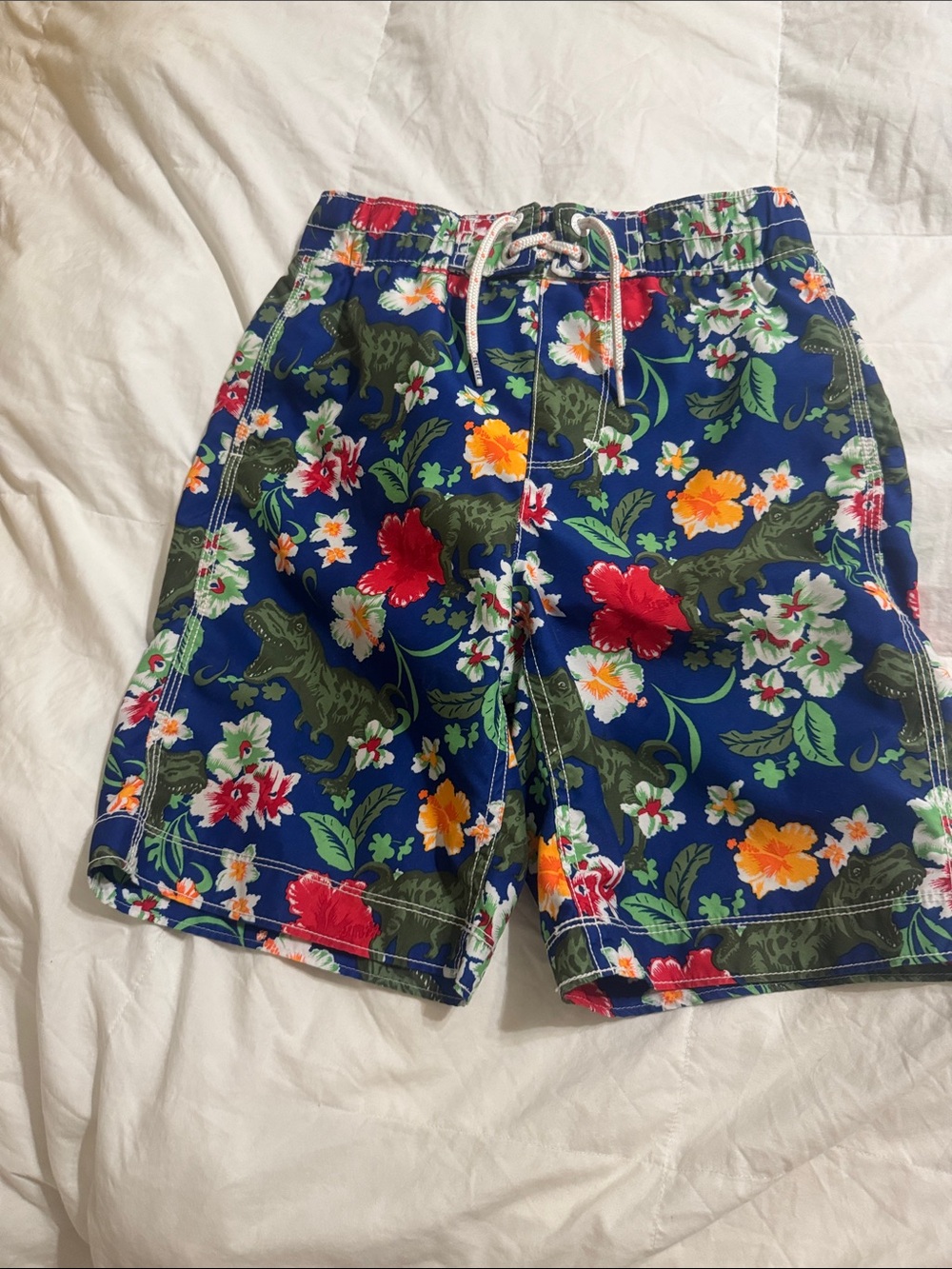 GAP Boys Blue Floral Swim Board Shorts